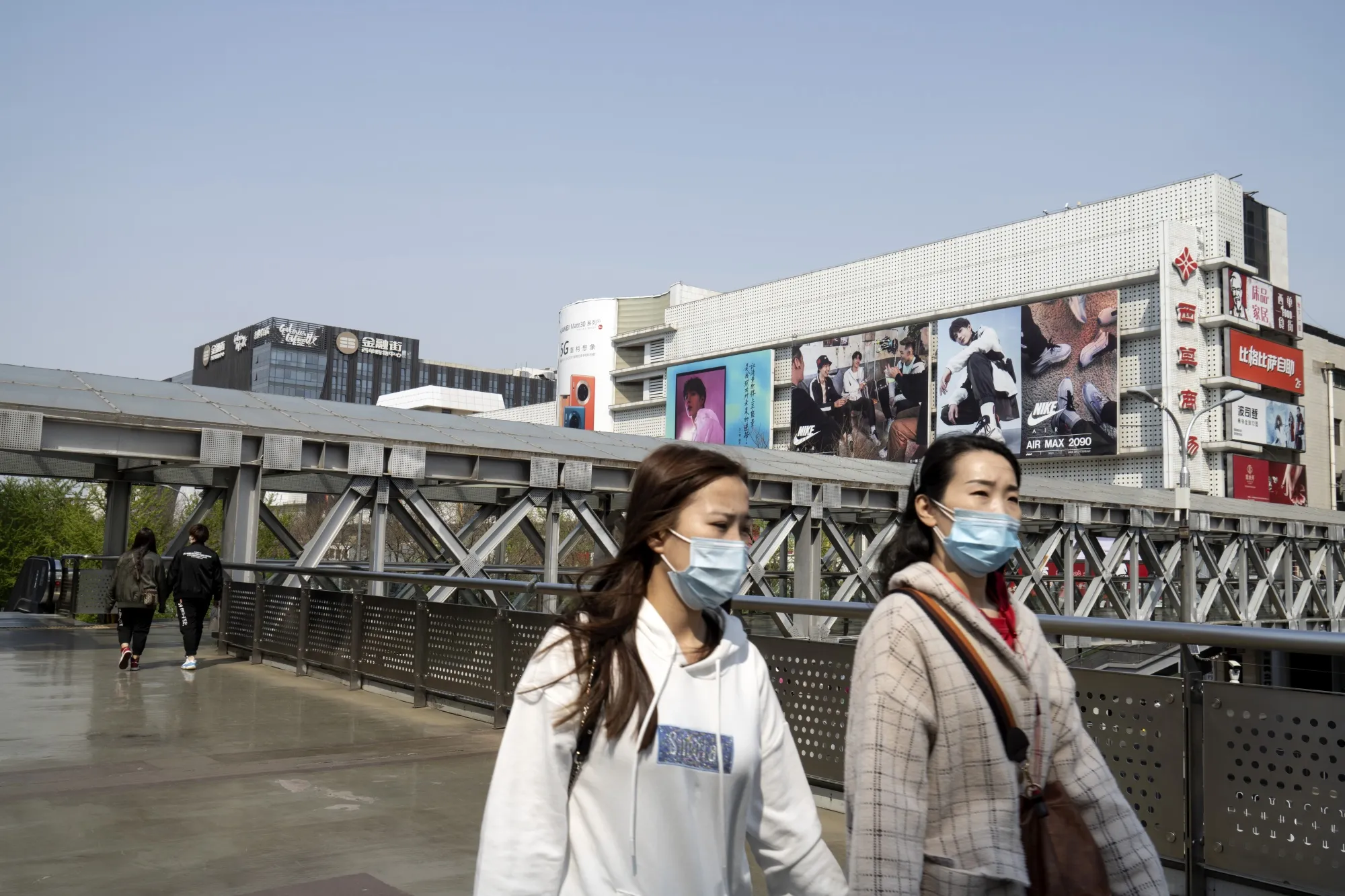 The Xidan shopping area of Beijing, China on April 7.