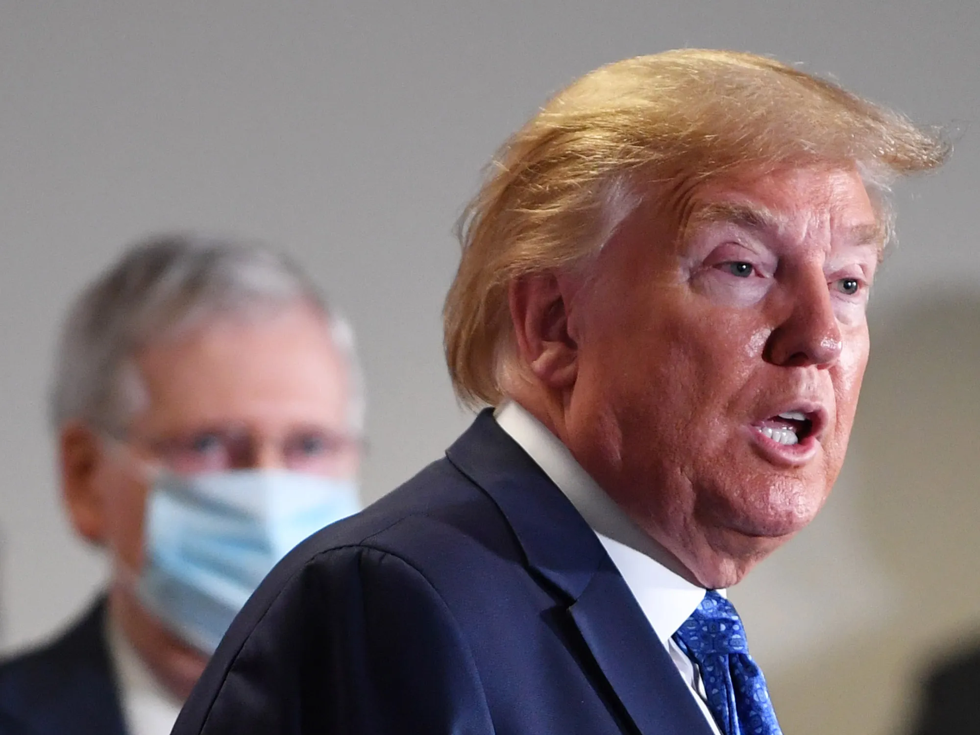 President Trump Attends Senate GOP Caucus Meeting