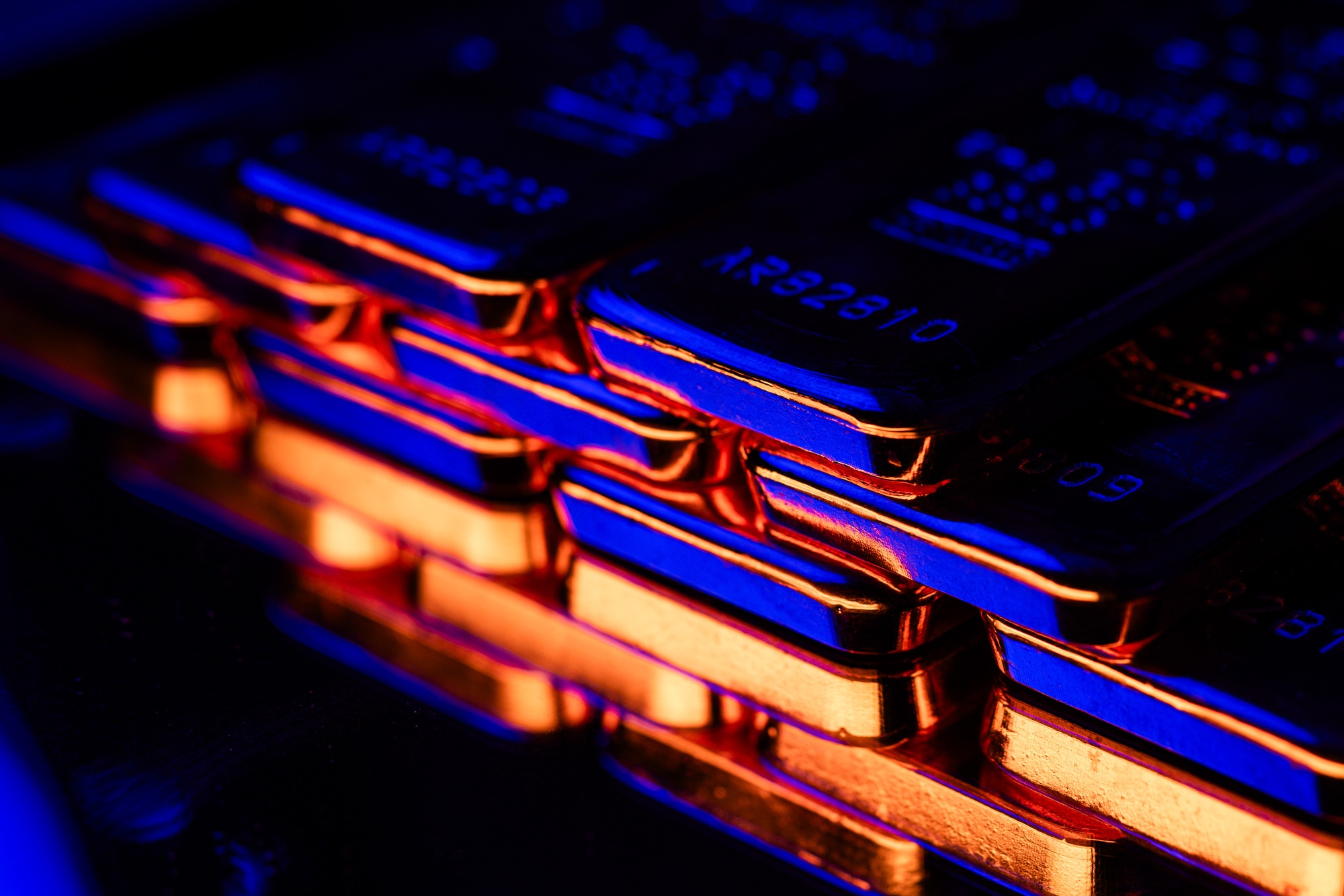 One kilogram gold bars