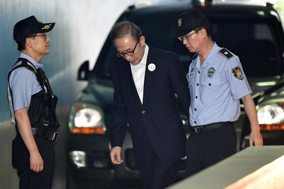 Former South Korean President Lee Sentenced to 15 Years in Jail