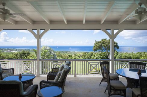 Ernie Boch Jr.'s home on Nevis, which has views of the ocean.