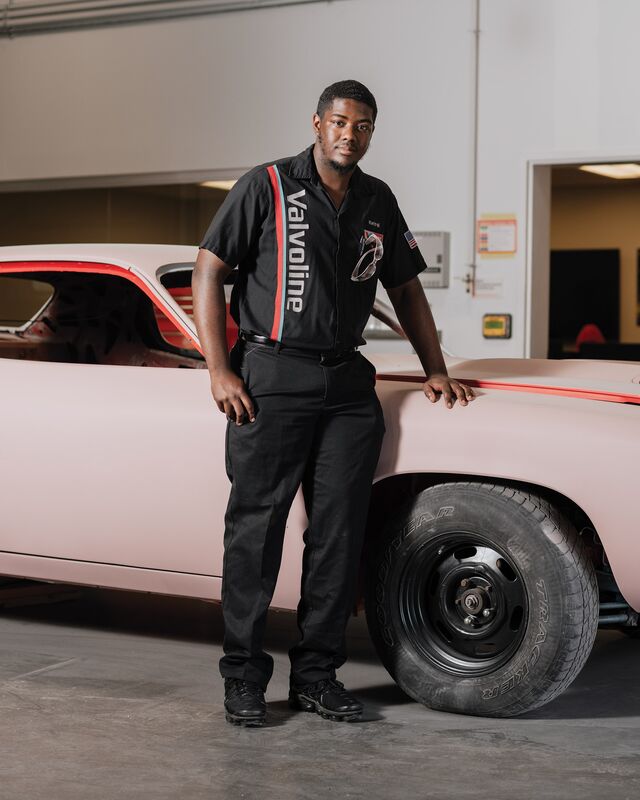 Kentrell Marshall, 19, automotive service technology student