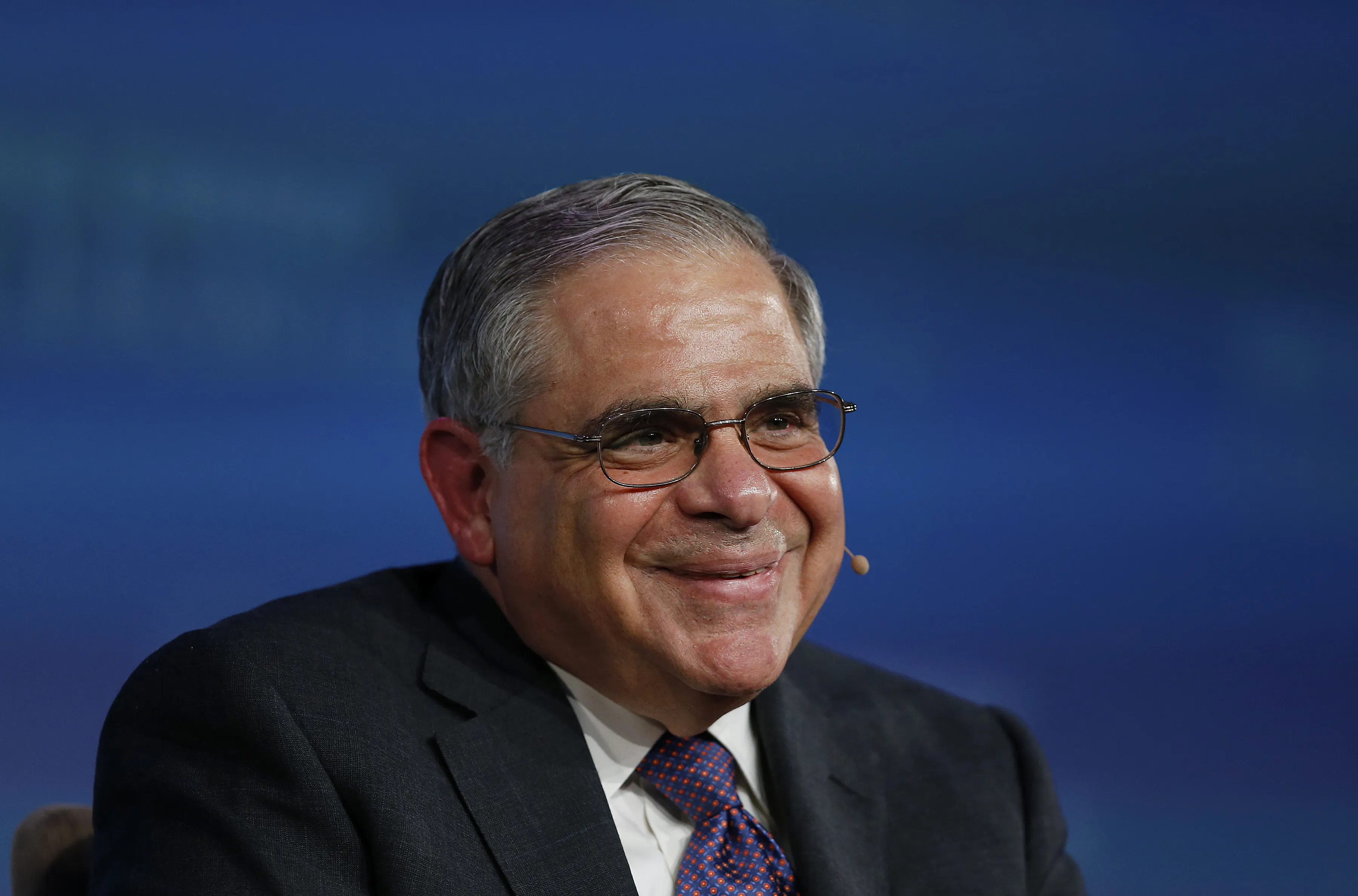 Stephen Chazen, chief executive officer of Occidental Petroleum Corp., smiles during the 2015 IHS CERAWeek conference in Houston on Monday.
