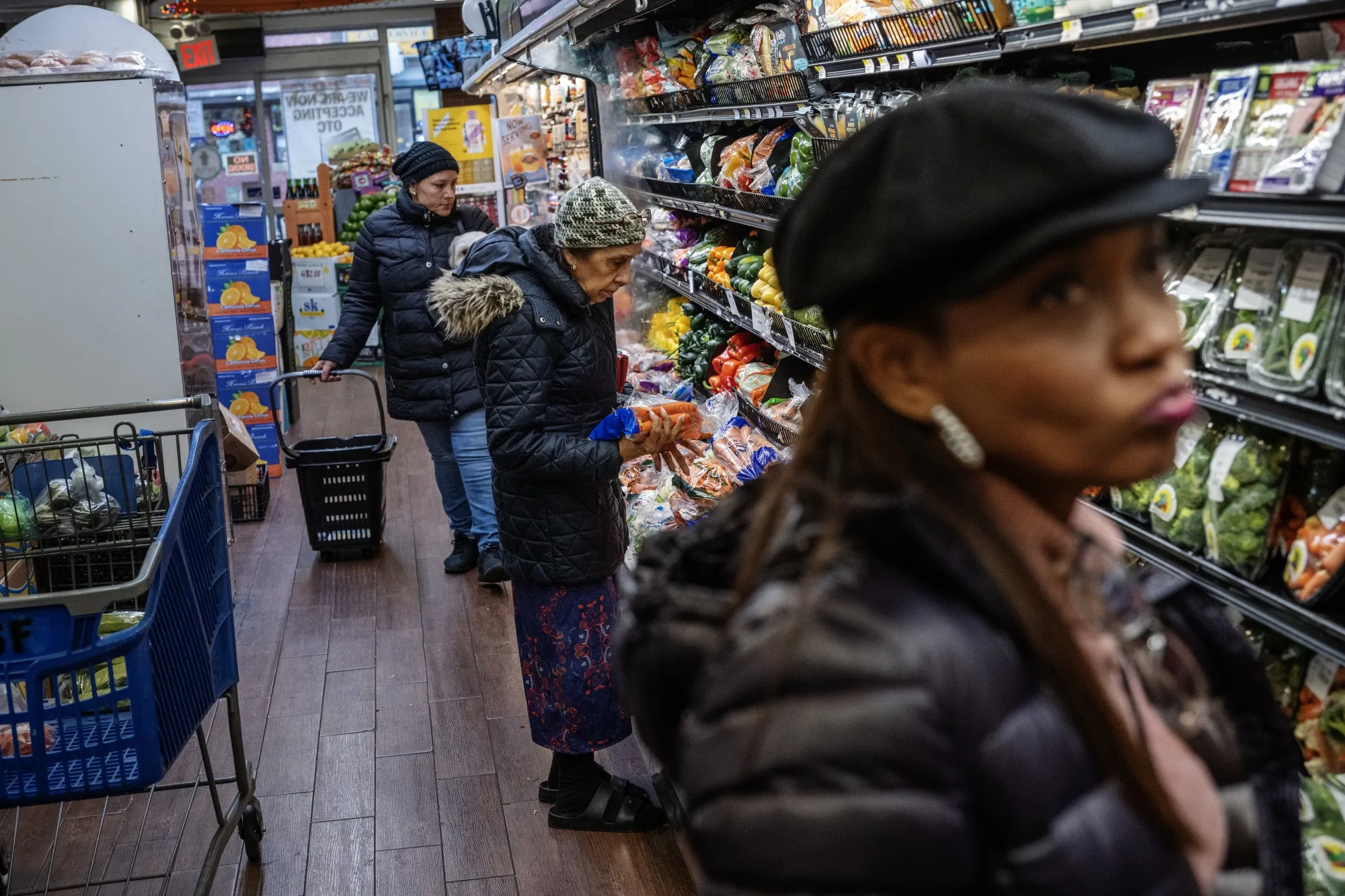 Shoppers in the Brooklyn borough of New York.&nbsp;