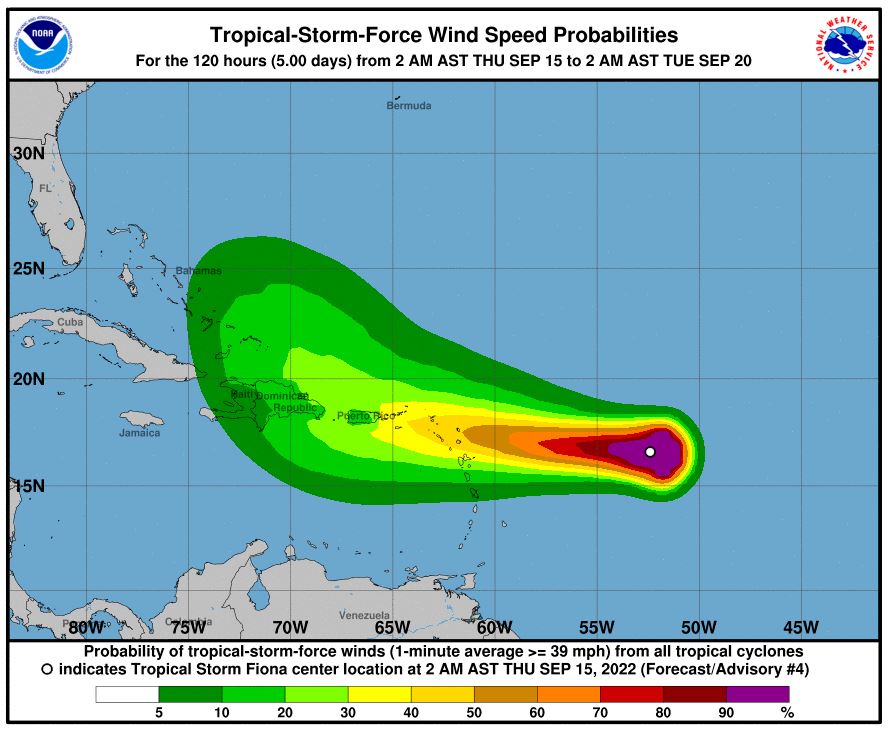 Tropical Storm Fiona To Bring Flooding Rains To Caribbean Islands 