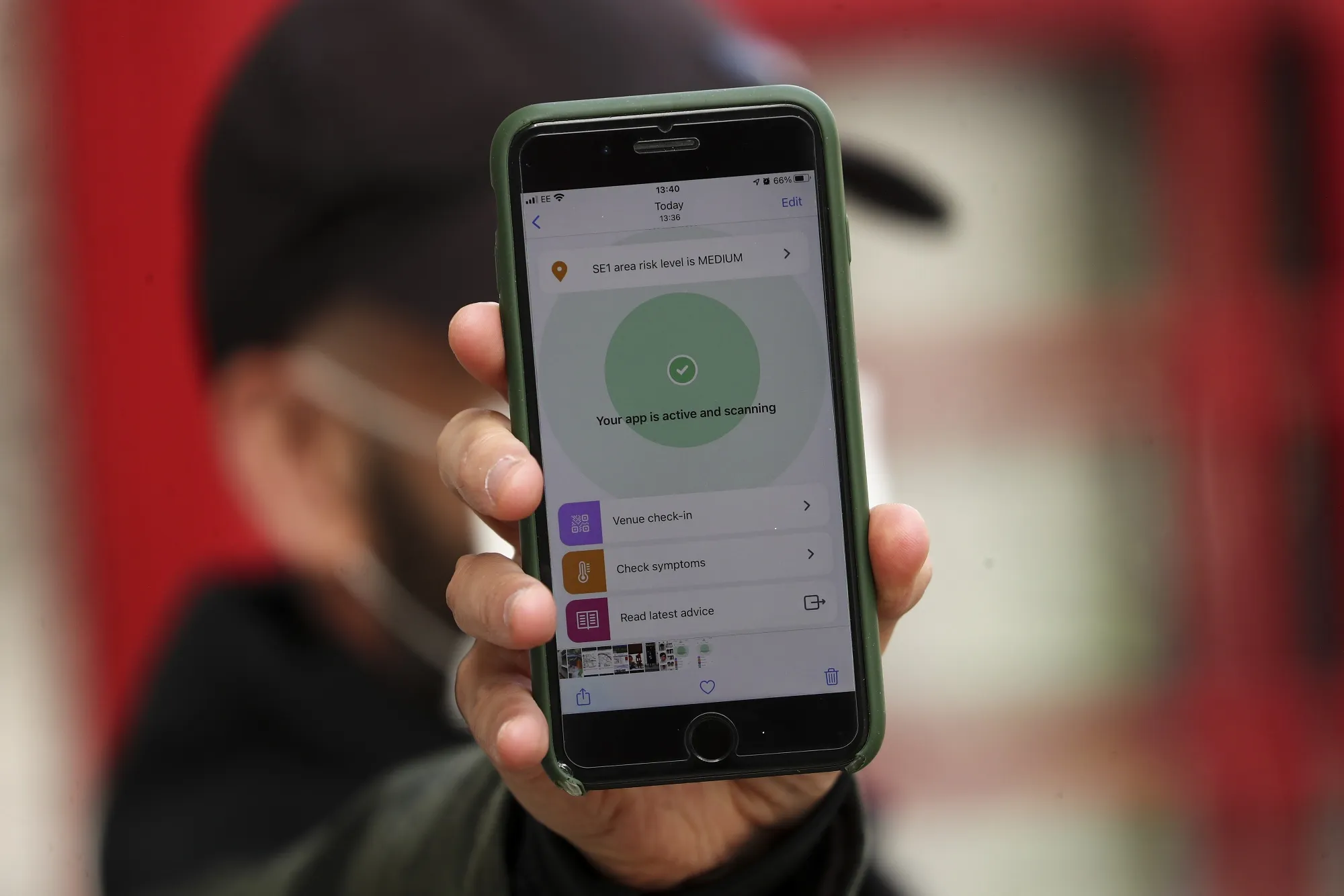 The&nbsp;'NHS COVID-19' contract tracing app.&nbsp;