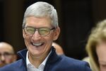Tim Cook, soldiering on.