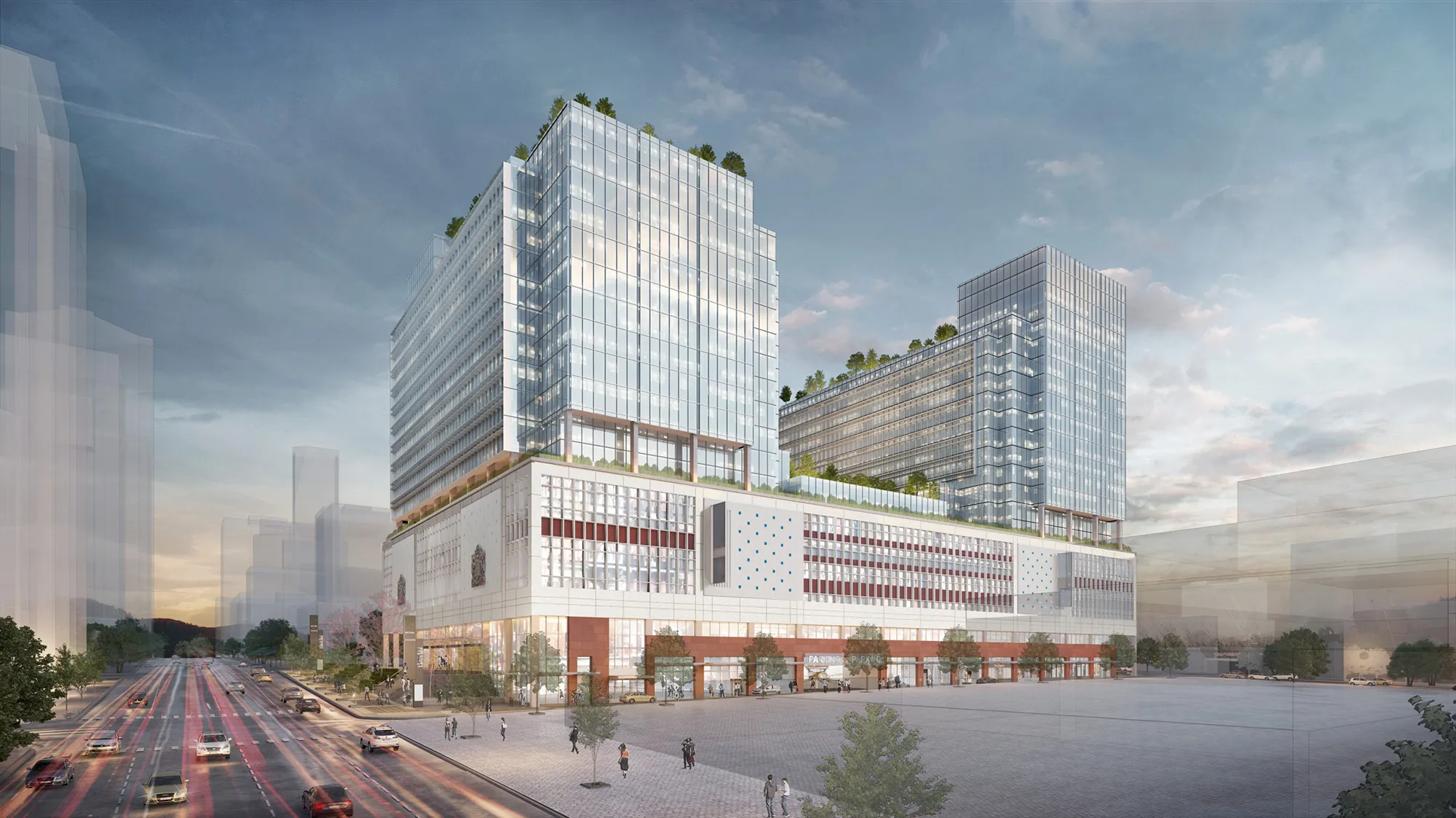  Rendering of The Post redevelopment in downtown Vancouver.