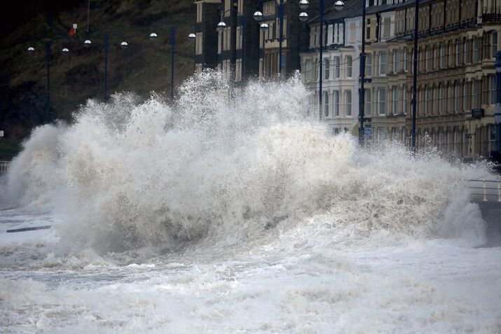 High Tides, Rain And Strong Winds Continue To Hit The UK