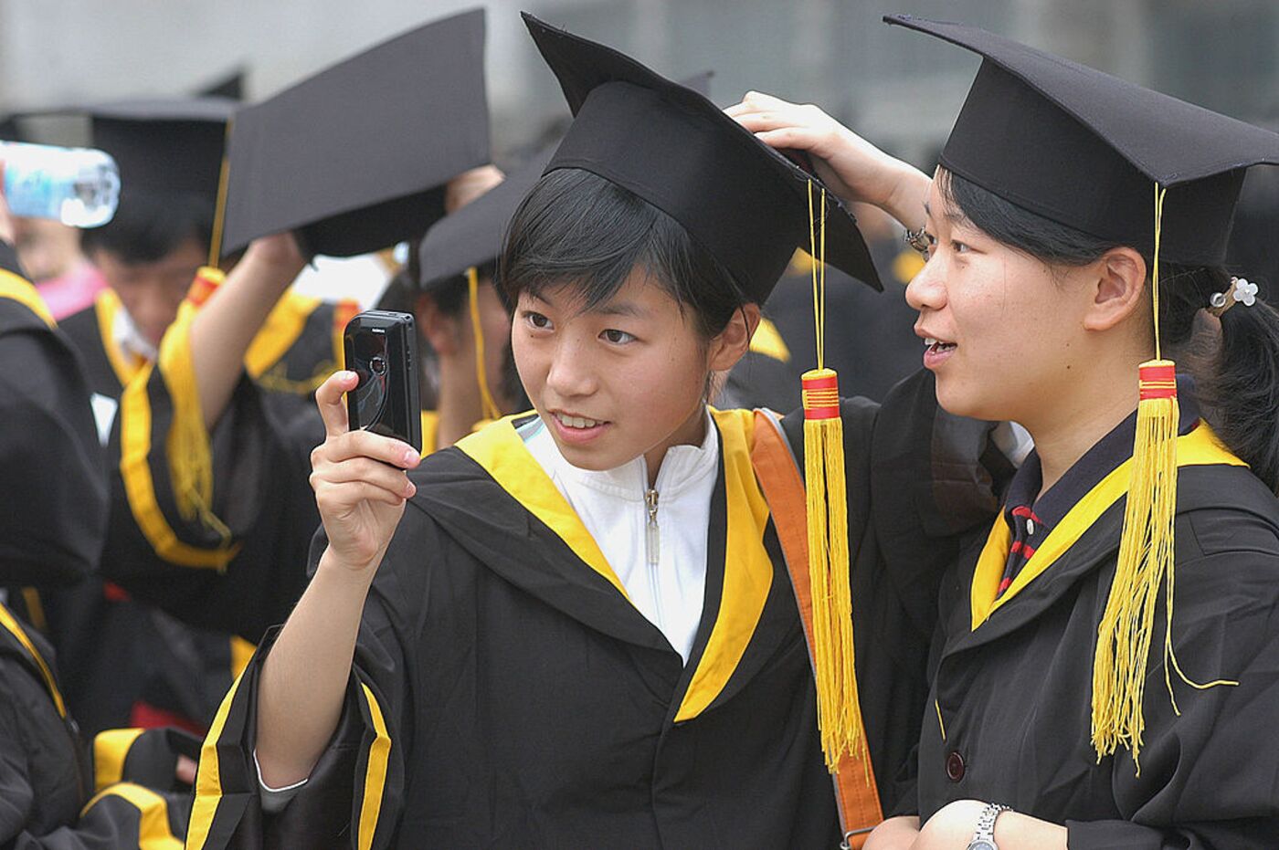 Less than a third of Chinese have some high school education. 