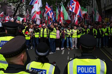 Unite The Kingdom Far Right Protest Takes Place In Central London
