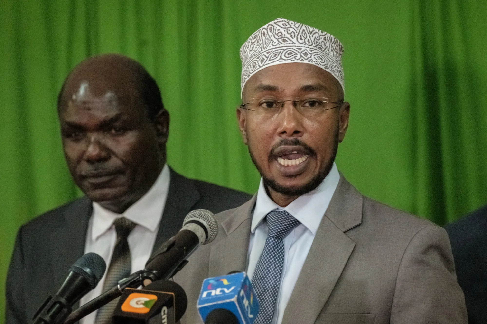 Marjan Hussein Marjan, right.