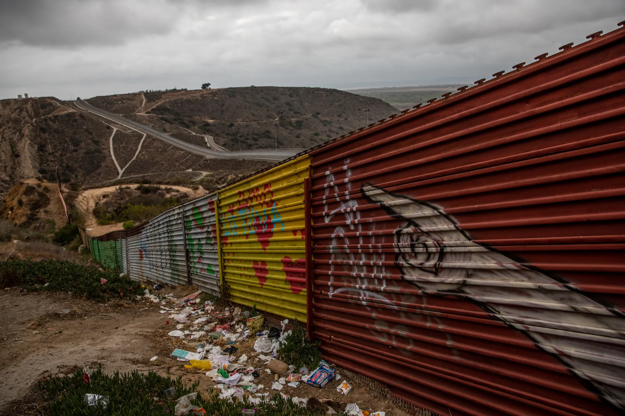 U.S. Mexico Border Wall As Presidential Candidate Lopez Obrador Dismisses Trump's Threats
