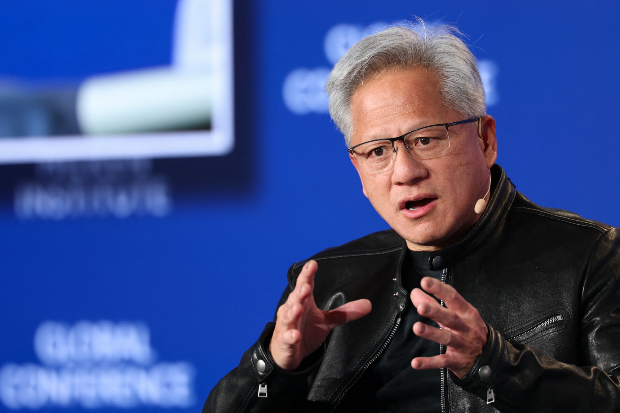 Jensen Huang during the Milken  Conference on May 4.