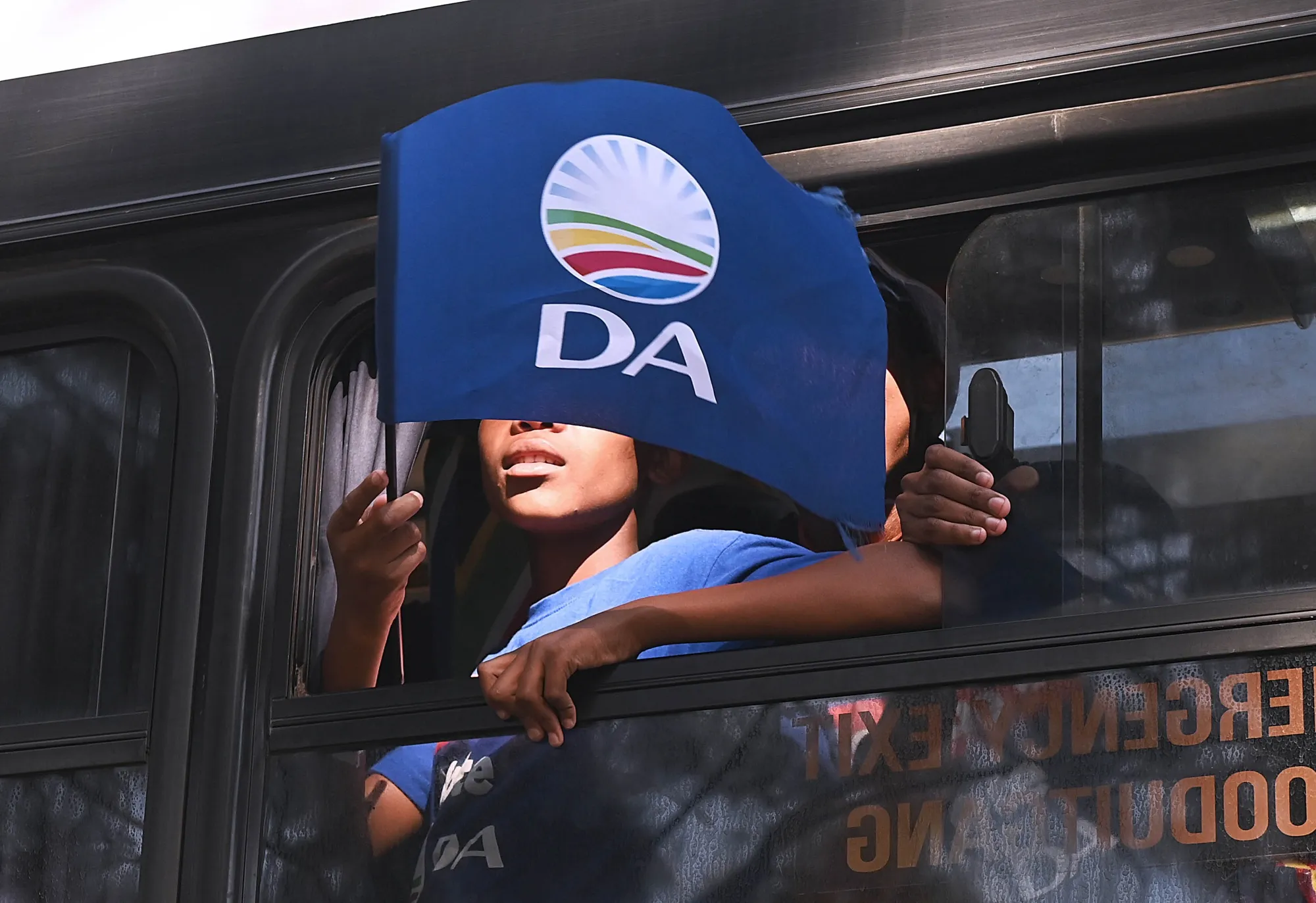Supporters of South Africa’s opposition Democratic Alliance at a party rally in Benoni, South Africa, in May 2024.