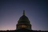 The U.S. Capitol stands at dusk in Washington, D.C., U.S., on Tuesday, Jan. 21, 2020. President Donald Trump's impeachment trial formally opened in the Senate with Majority Leader Mitch McConnell making last-minute changes to the ground rules, which could still allow the proceedings to wrap up within days.