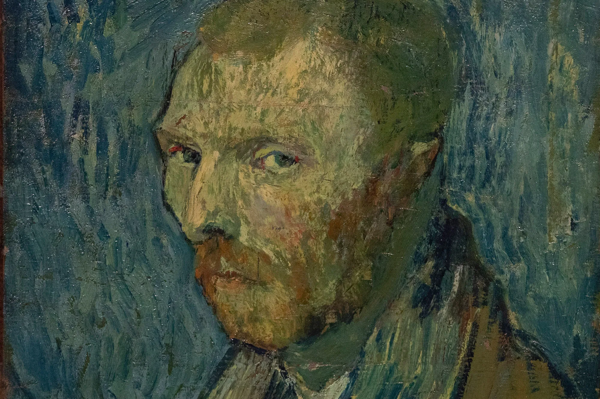 The contested painting by&nbsp;Vincent van Gogh, a 1889 self-portrait.&nbsp;