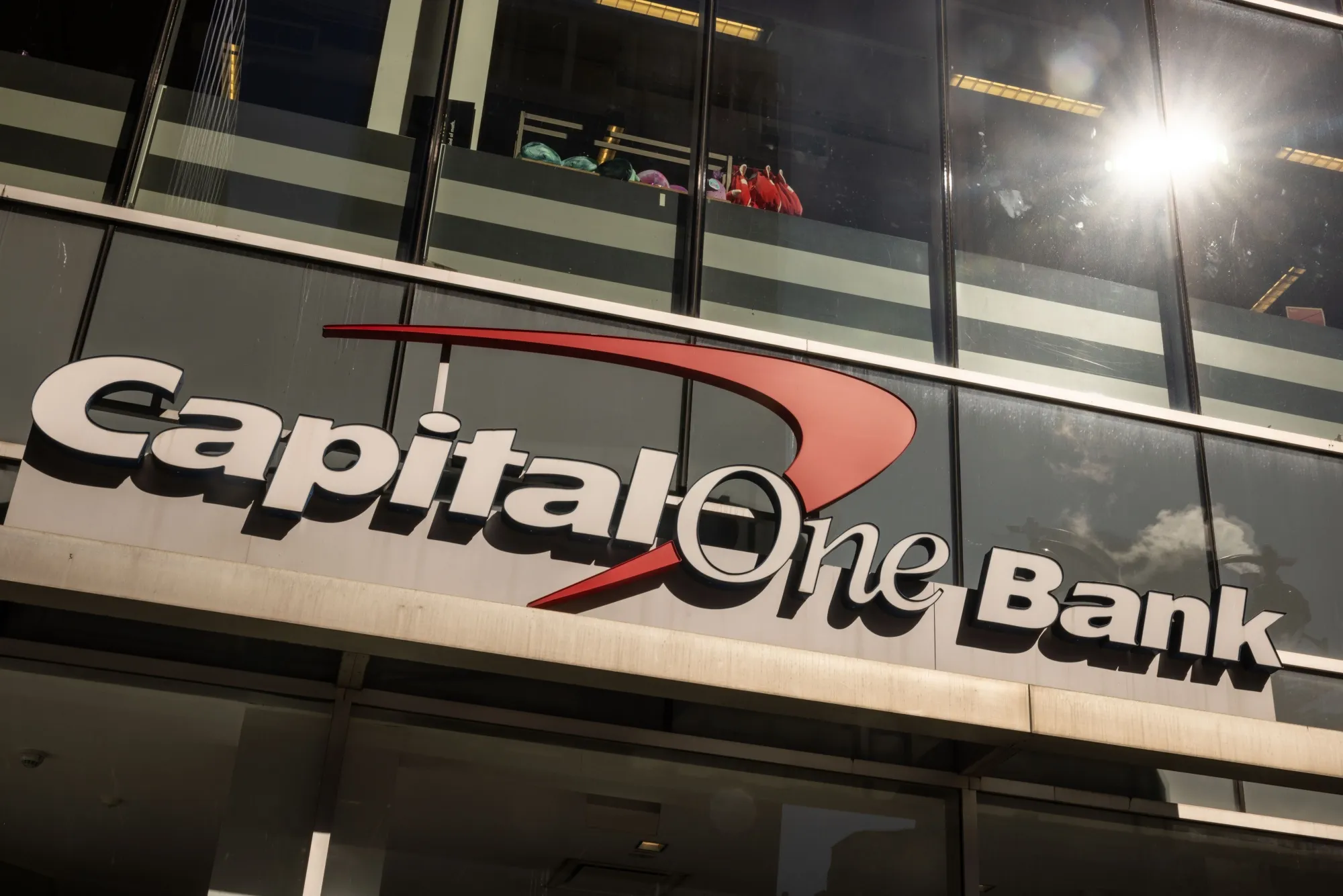 A Capital One bank branch in New York.