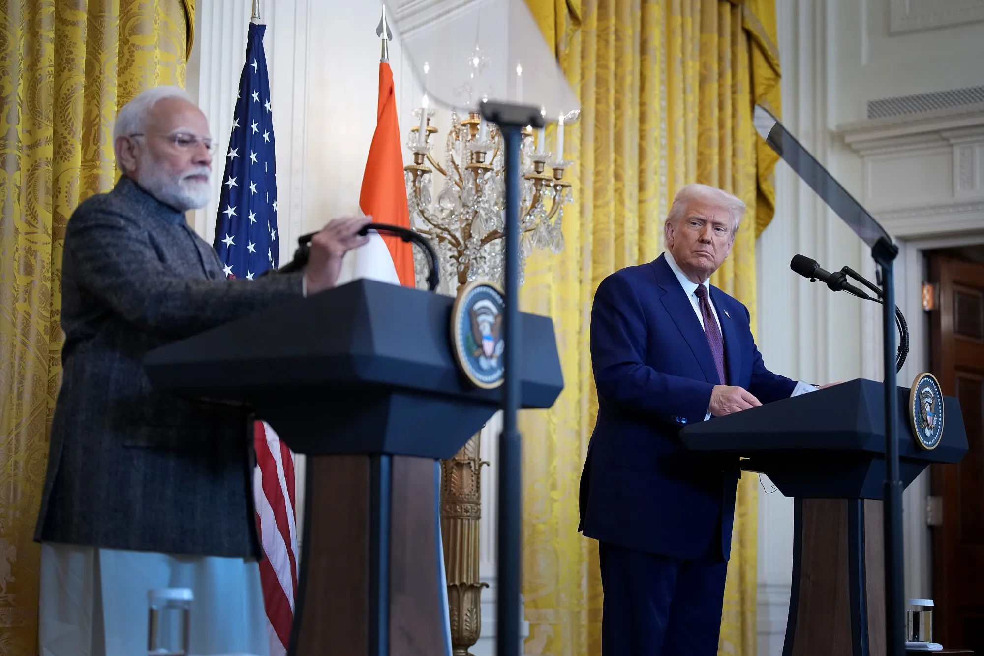 A chill in the air between Modi and Trump.