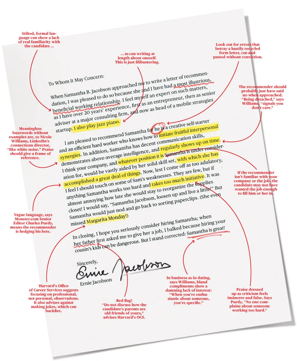 The Recommendation Letter Employers Don't Want