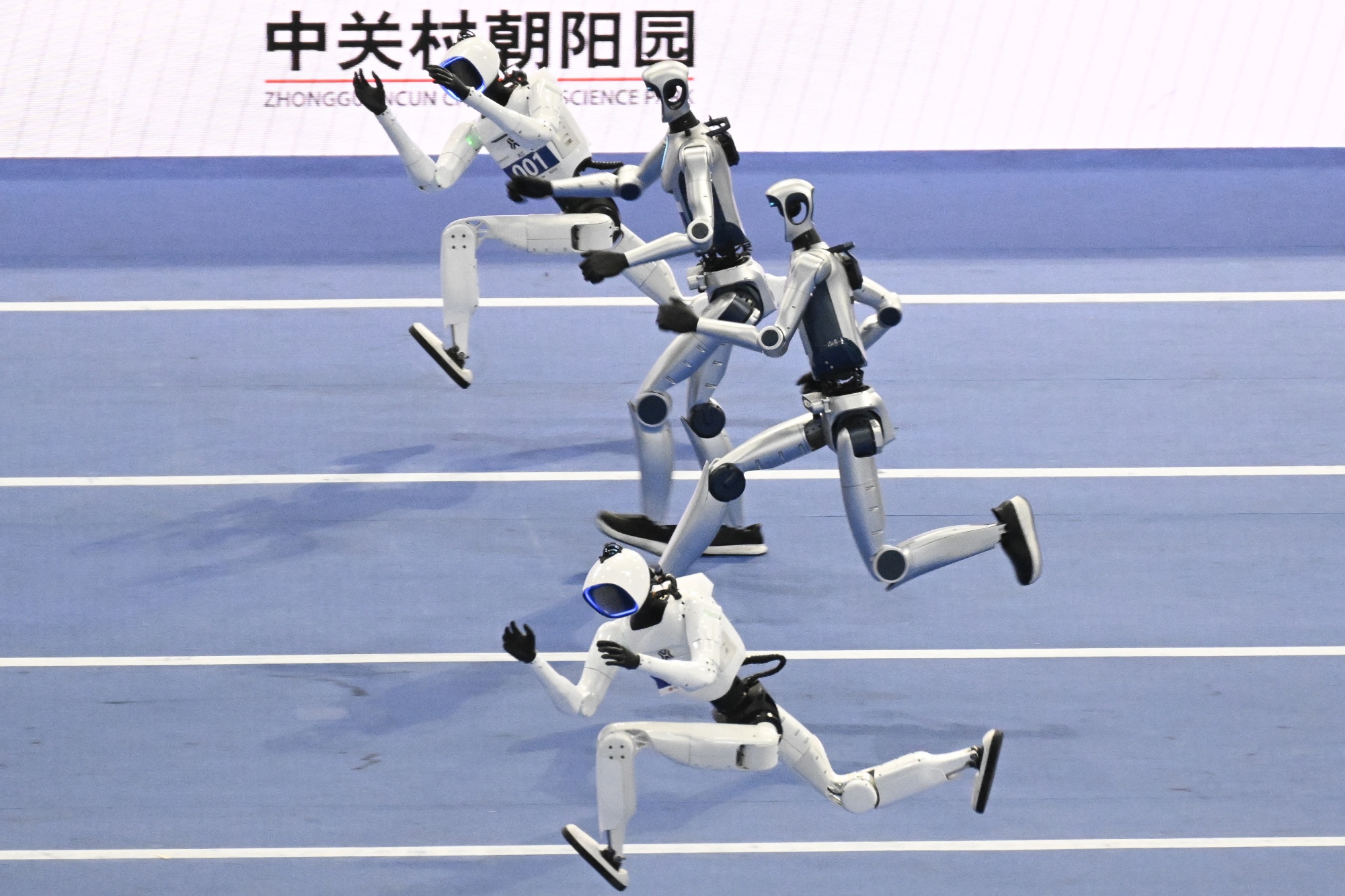 The World Humanoid Robot Games in Beijing.
