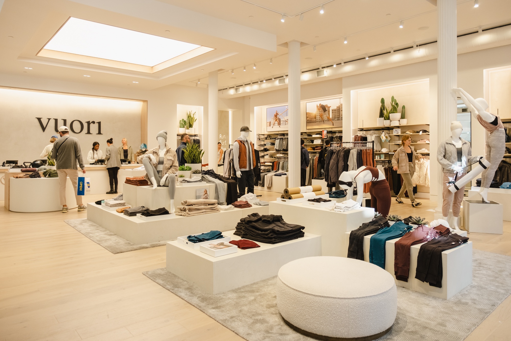 Shoppers at the new Vuori athletic apparel store in New York. Photographer: Lanna Apisukh/Bloomberg