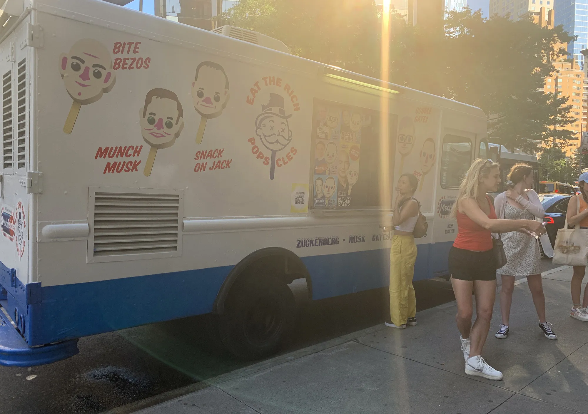 Eat the Rich ice cream truck in New York.