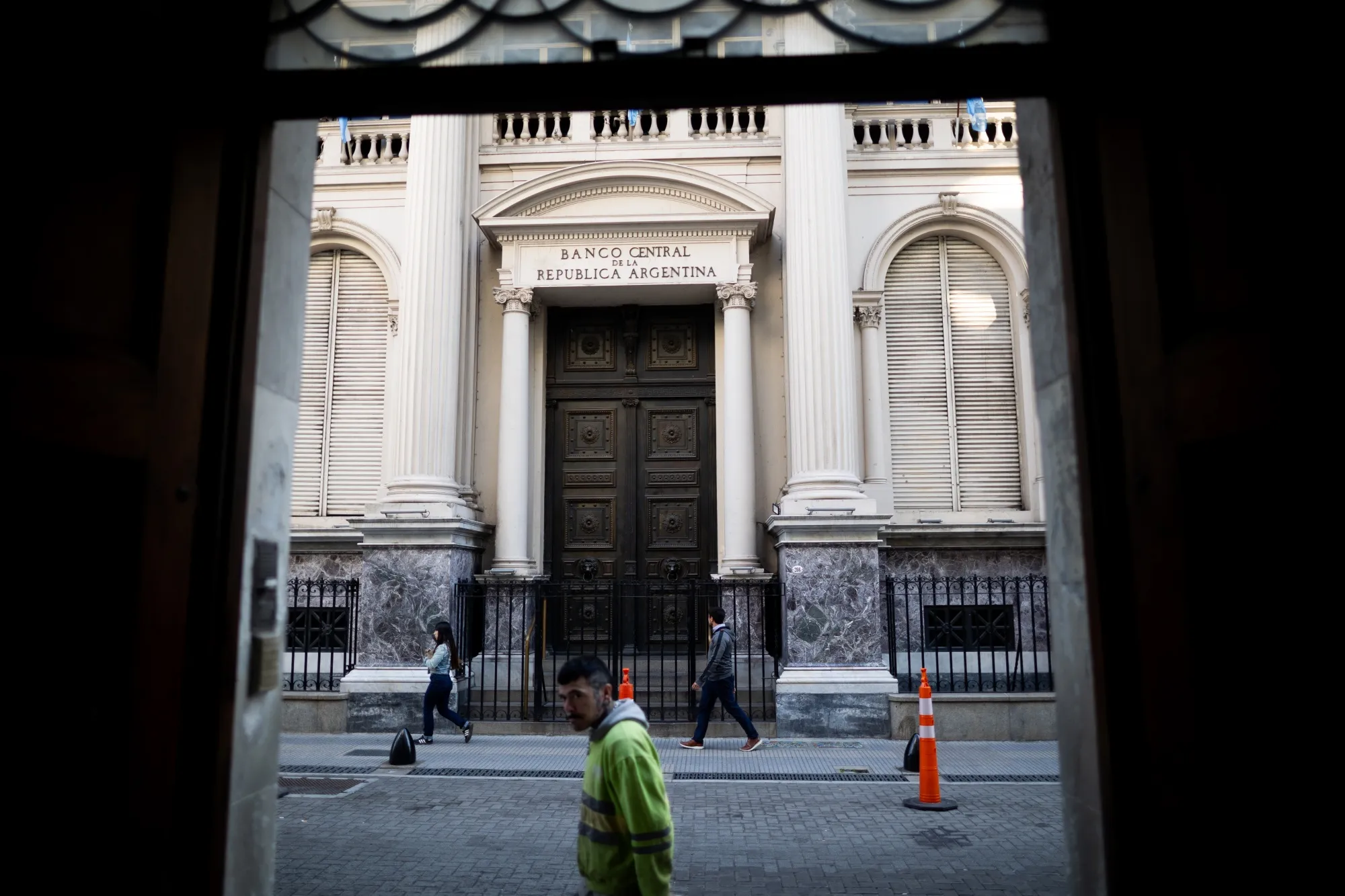 El Banco Central de la República Argentina, en Buenos Aires.
