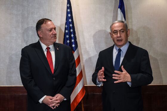 Netanyahu Joins Pompeo in Lisbon to Decry Iranian Aggression