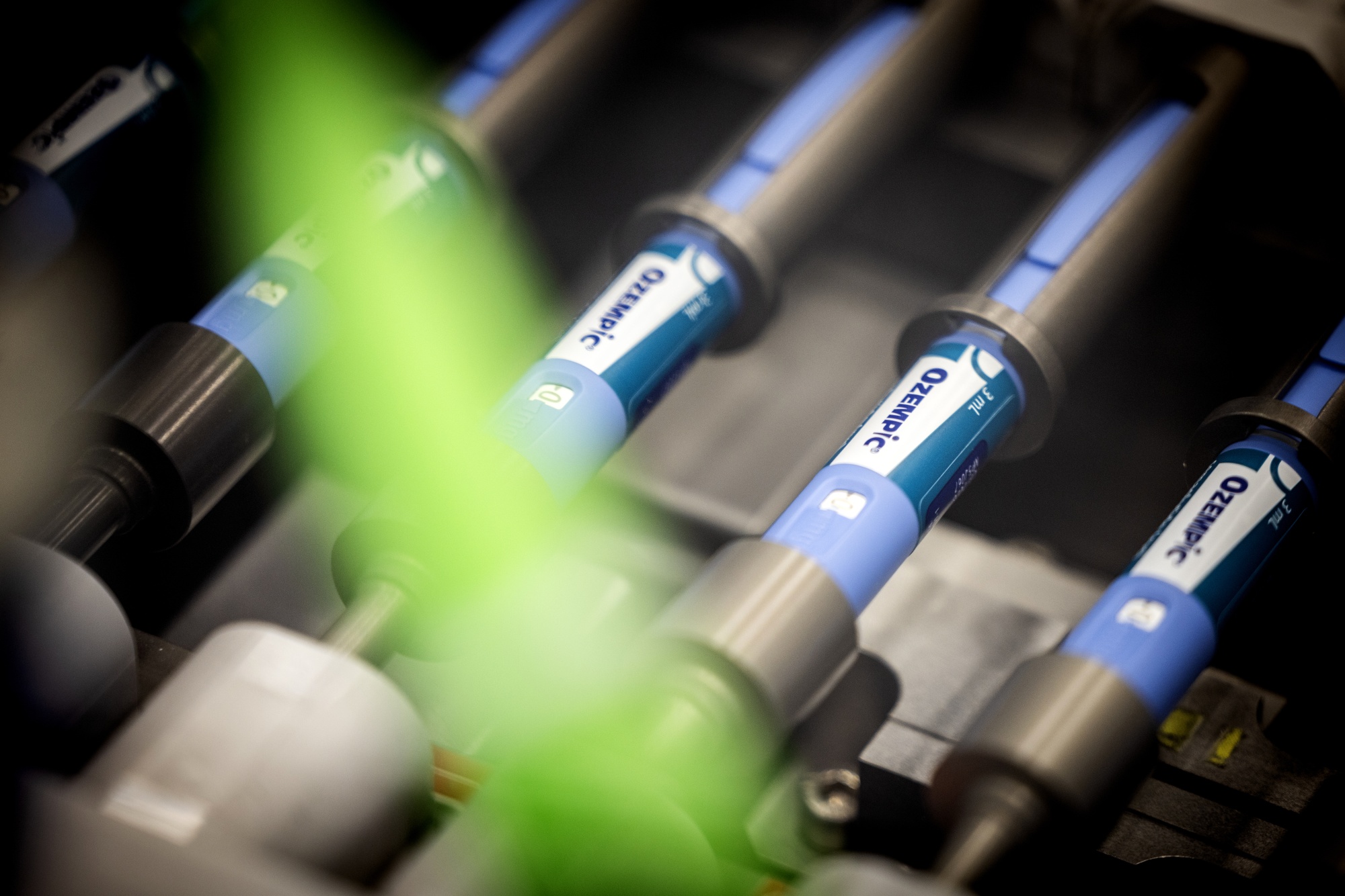 Ozempic injection pens at the Novo Nordisk production facilities in Hillerod, Denmark.