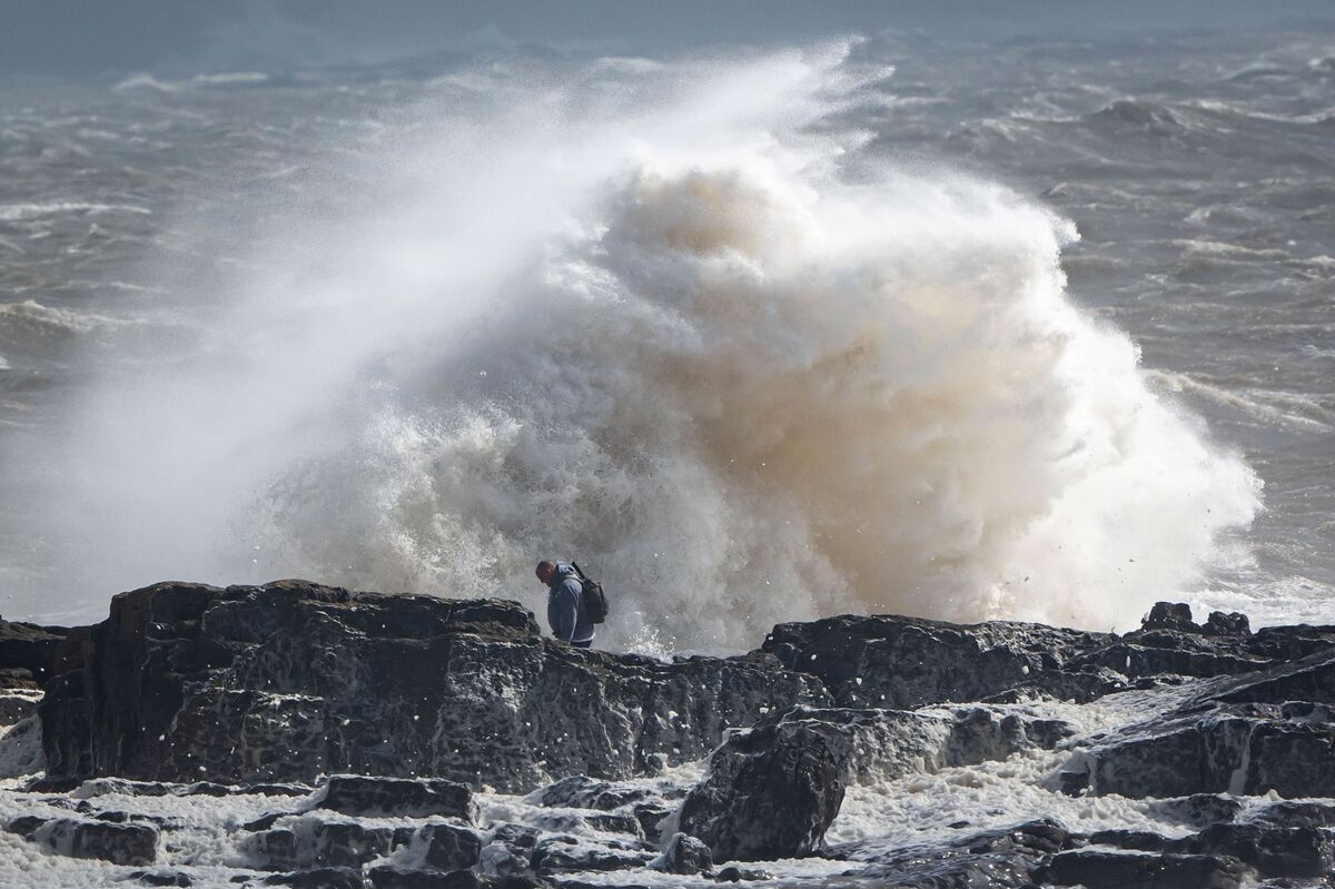UK Power Slumps Below Zero as Storm Amy Lashes Britain