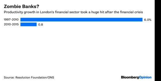 London's Bankers Are an Unproductive Bunch