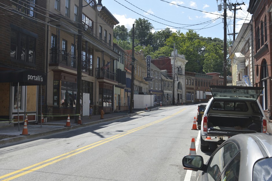 At least four buildings at the foot of Ellicott City's Main Street would be demolished to build a flood mitigation system.