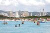 In summer, Rosignano Solvay‘s White Beaches, which have been transformed by decades of industrial discharge, attract bathers for their faux-Caribbean look on the Mediterranean coast., on September 16, 2018.