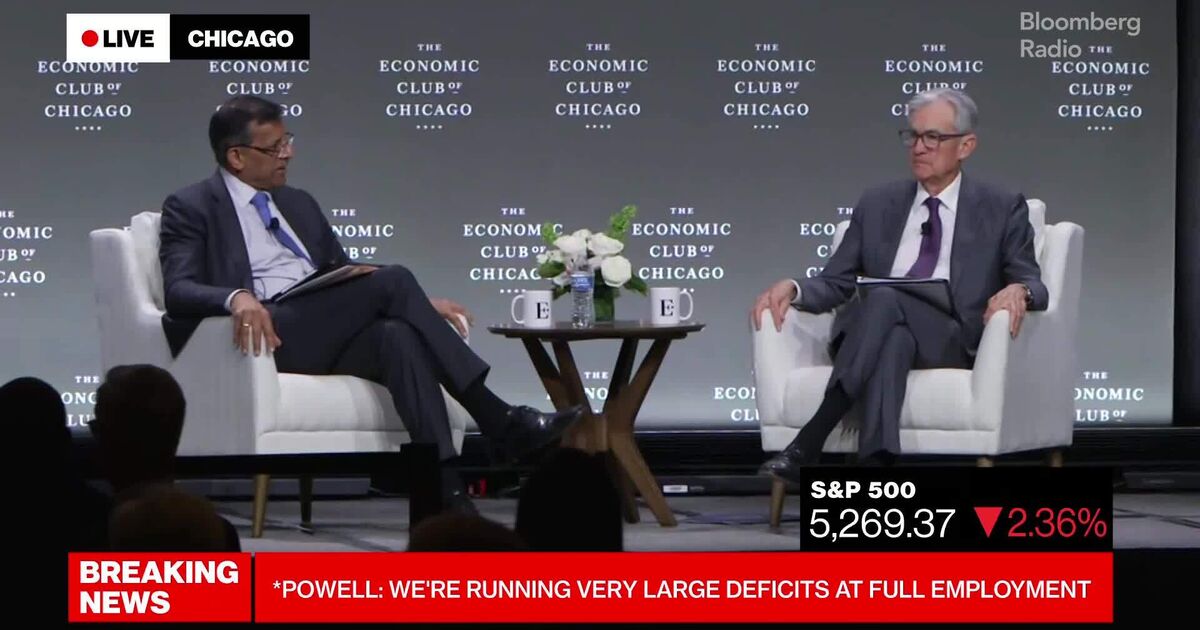 Watch Fed's Powell Says Strong Labor Market Depends on Price Stability:  Full Q&A - Bloomberg