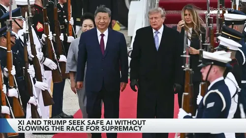 Watch Trump, Xi Begin State Visit With Nod at Fierce AI Rivalry - ...