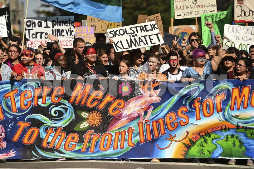 Climate March Held In Montreal, Canada