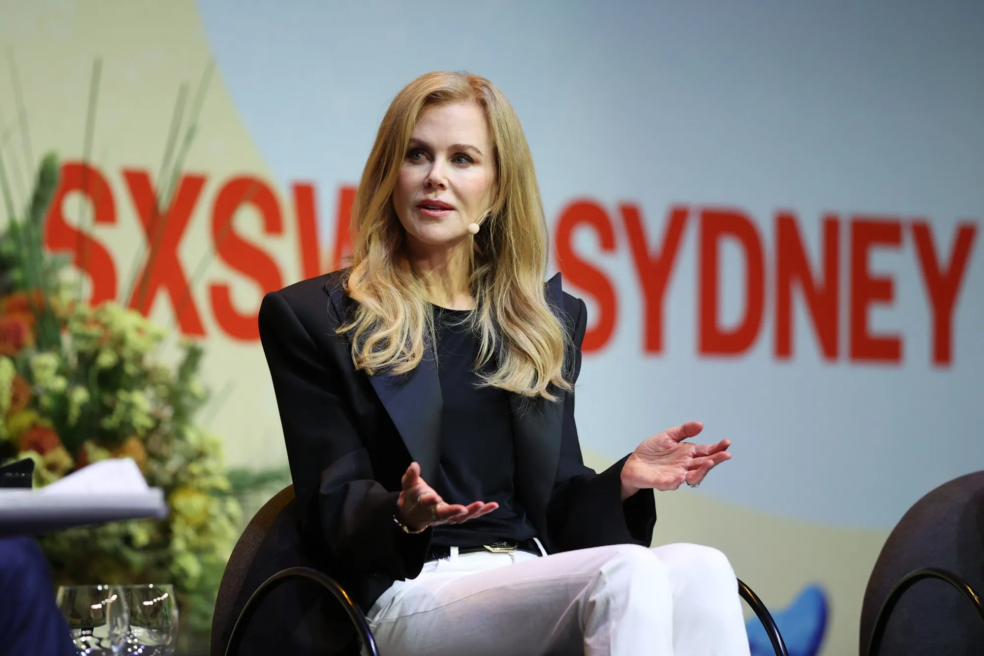 Nicole Kidman speaks during the ‘Spotlight on Blossom Films’ session at South by Southwest Sydney