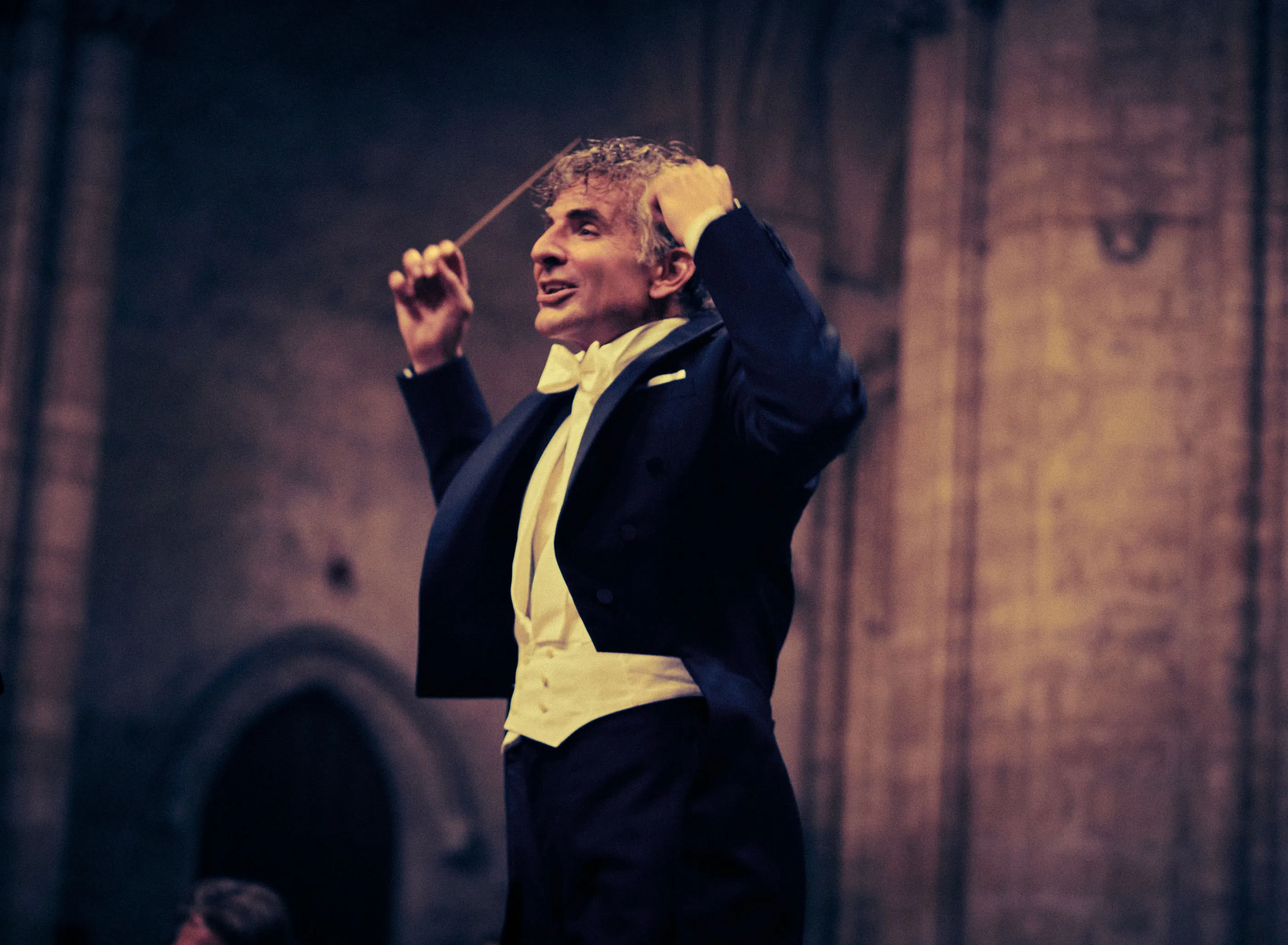 Bradley Cooper as Leonard Bernstein&nbsp;in Maestro.