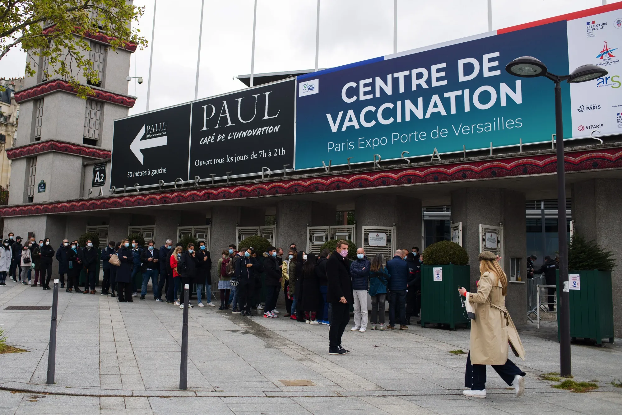 France Opens 'Vaccinodrome' at Porte de Versailles Expo Center 
