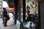 An advertisement for the new Grand Theft Auto is displayed outside of a gaming store on Jan. 11, 2013 in New York City.
