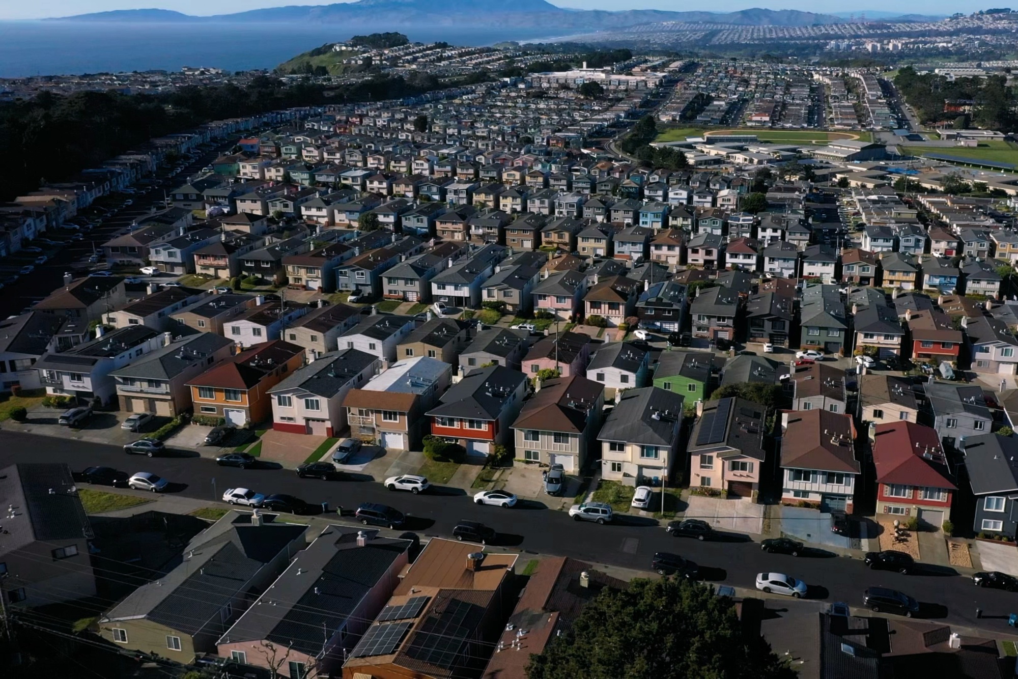 Homes in Daly City, California in March. Photographer: David Paul Morris/Bloomberg 