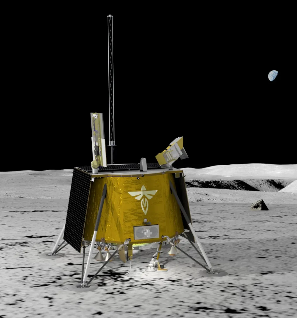 A rendering of Firefly’s Blue Ghost&nbsp;lunar lander.
