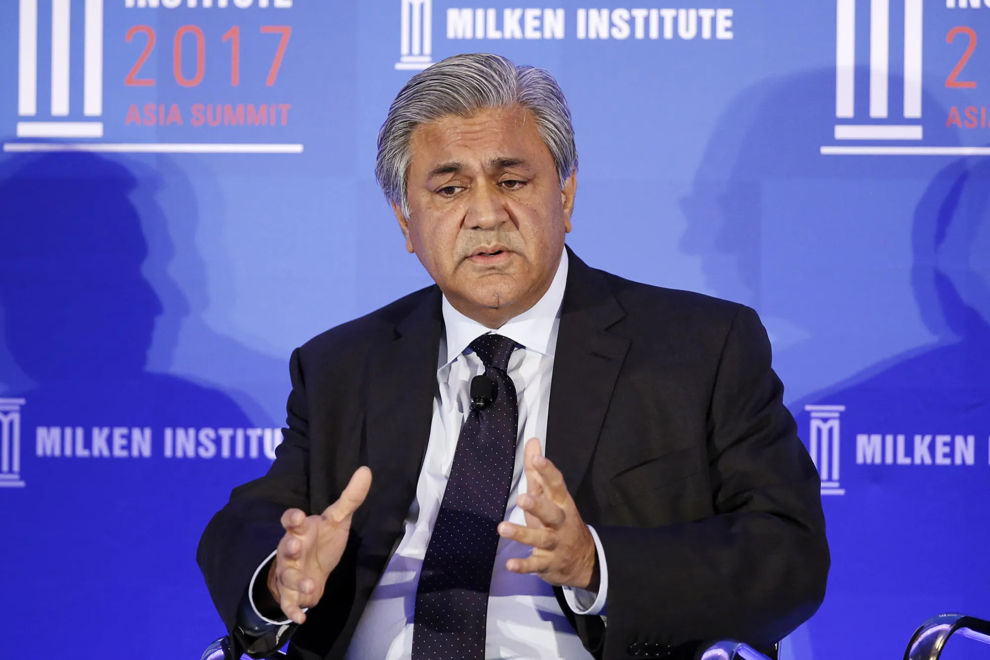 Abraaj Capital Founder Arif Naqvi speaks at the Milken Institute Asia Summit in Singapore.