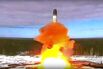 A Sarmat missile is launched from Plesetsk Cosmodrome, in Russia, in 2022.