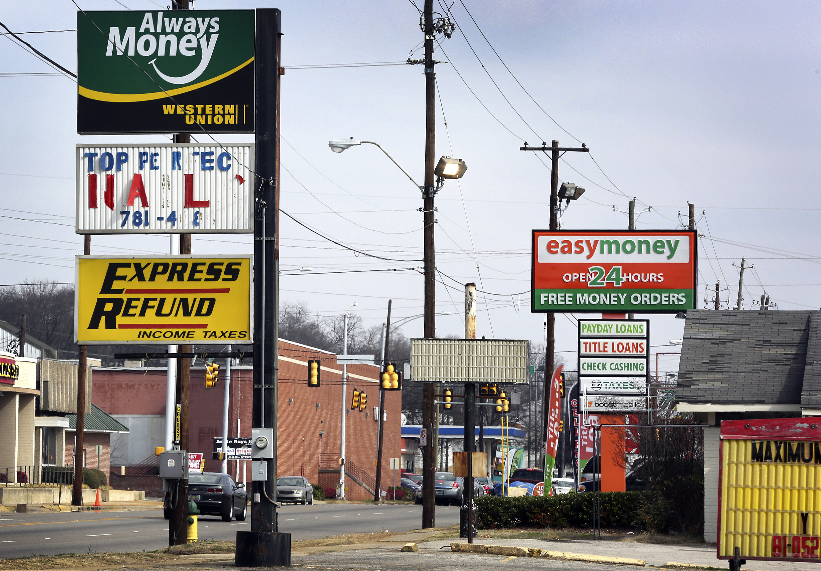 Short-term loan businesses in Birmingham, Alabama.

