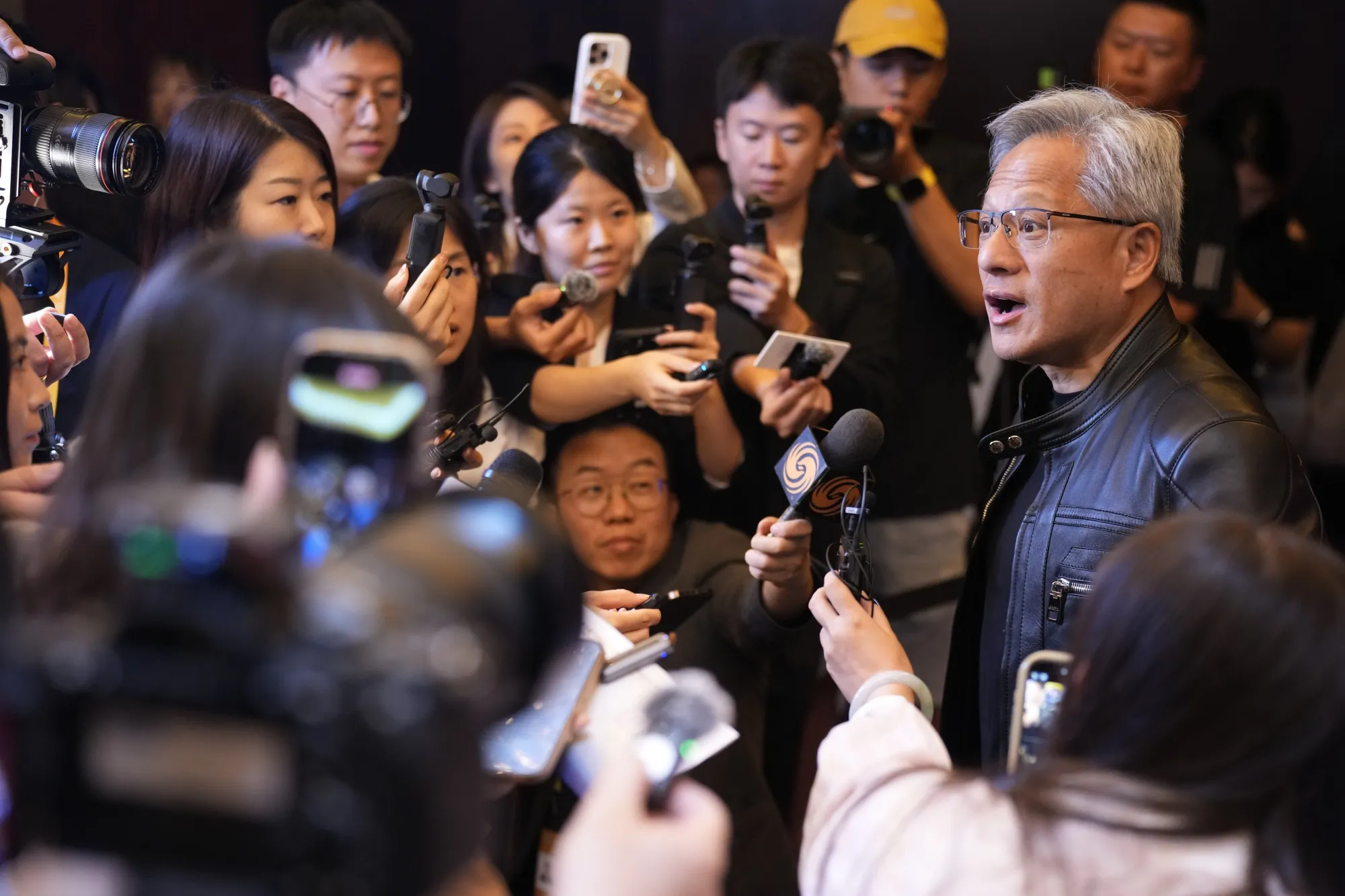 Jensen Huang in Beijing on July 15.