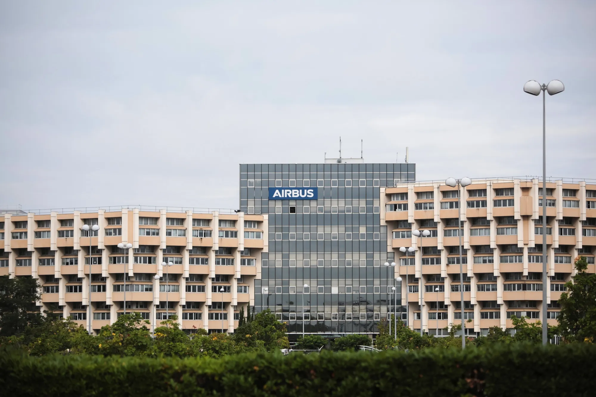 The Airbus M01 office building near the Airbus SE factory in Toulouse, France.