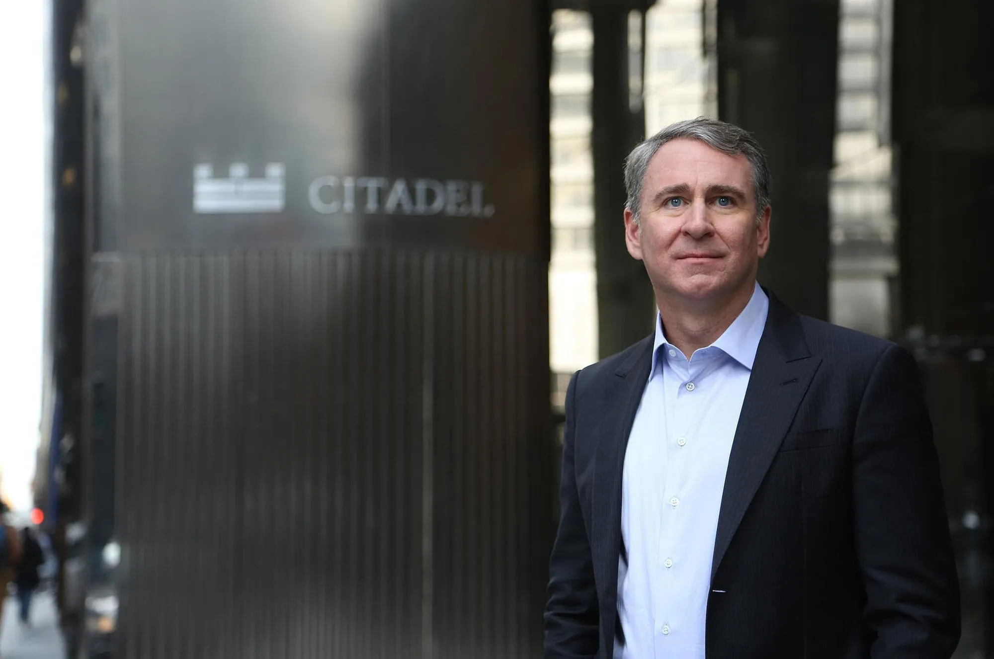 Ken Griffin outside Citadel in Chicago.