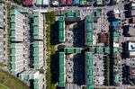 Residential apartment buildings in Jeonju, South Korea.